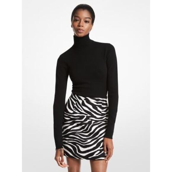 MICHAEL Michael Kors Dresses & Skirts - Women's MICHAEL KORS Zebra Wool Jacquard Skirt
